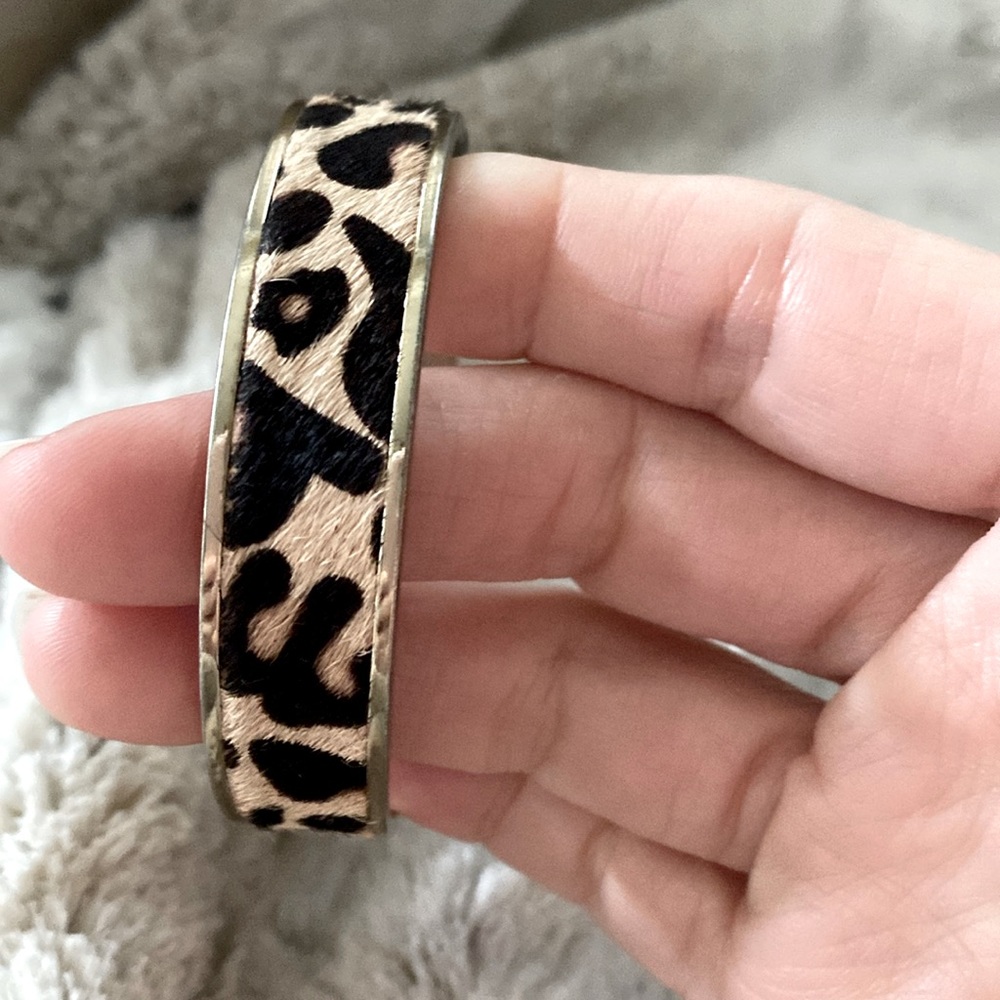 J Crew animal print bangle
